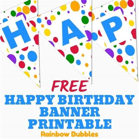 free printable birthday banner pdf